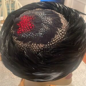 Vintage feathered hat